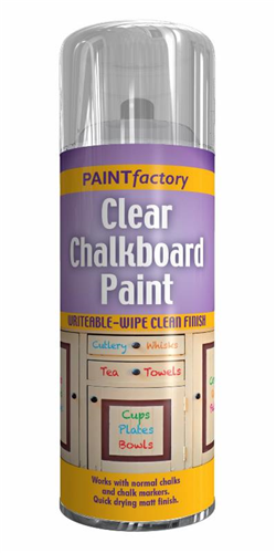 Paint Factory Clear Chalkboard Spray 400ml Paint Factory Clear Chalkboard Spray 400ml